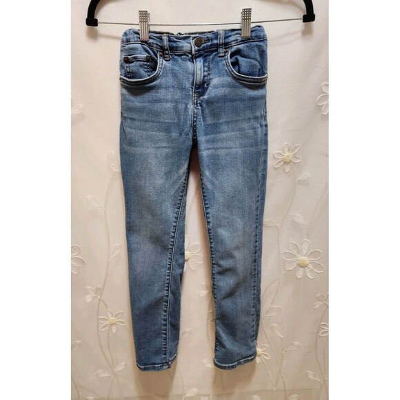 Levis Jeans Girls 8 Blue Jeans Adjustable Denim Bootcut Classic Mid Rise Staple - Picture 1 of 16
